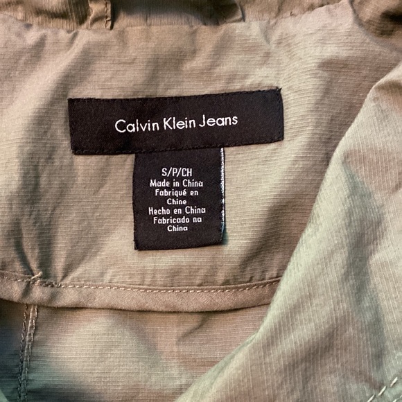 Green Calvin Klein military inspired jacket - Picture 2 of 5